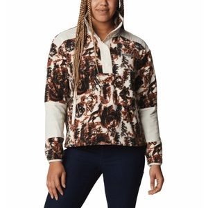 Columbia Benton Springs Print Half-Snap Pullover - Chalk Wolfspace